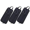 Amosfun Portable Drumstick Storage Bag Canvas Material 3pcs with Handle and Shoulder Strap Large Capacity Easy Access the Go for Drumstick Brushes and Percussion Accessories