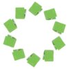AMUSLESUR Magnetic Clips with Wide Clamp Design and Whiteboard and Documents 10pcs 1.4 Inch Green Iron Magnet Clips Gentle Non-Marking Surface, for Office and School Organization