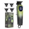 AMVONZ A-105 Professional Hair Trimmer, 180 Minutes Runtime, 7000 RPM Motor, LCD Smart Display, Type-C USB Fast Charging, 1200mAh Lithium Battery, 3 Guide Combs, Green & Black