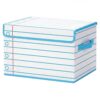 Amyhill Classroom Treasure Chest Box Notebook Foldable Classroom Storage Box with Lid for Prizes Awards Chest Memory for Teacher School Nursery Room Decor