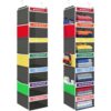 Amylove 2 Pcs 7 Shelf Weekly Clothes Organizer for Kids Hanging Closet Organizer 11. 8 x 11. 8 x 50 Inch Daily Activity Kids Clothes Storage Drawers Cube Drawers Closet Hanging Shelves (Grey)
