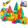 Anbalulu Magnetic Building Tiles,Magnet Building Set,Magnetic Blocks, 3D STEM Stacking Toys, Magnets Toy for Kids Boys Girls
