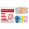 AndicAge 60pcs 10 Styles Kids Adhesive Eye Patches Cartoon Breathable Light Blocking Adhesive Bandages for Boys Girls Toddler