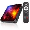 Android TV Box 14.0 4GB+64GB Media Streaming Device, 8K Video Support, Fast Dual WiFi, BT 5.0 Wireless Connectivity, HDMI Compatible, USB 2.0/3.0 for Smooth Home Entertainment