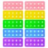 Anemeeoke Ten Frame Popper, Math Fidget Sensory Toys, Ten-Frame Counting Toy, Educational Toy for Kids, Classroom Group Learning Activities for Toddler(Pack of 10)