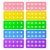 Anemeeoke Ten Hundred Frame Popper, Math Fidget Sensory Toys, Ten-Frame Counting Toy, Educational Toy for Kids Classroom Group Learning Activities(Pack of 10)