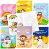 ANGOLIO 24 Summer Christian Religious Coloring Books Bulk for Kids DIY Art Drawing Book for Sunday School Prizes Back to School Classroom Rewards Church Activity Carnival Gifts Party Favors, 6 Styles