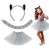 Animal Ears Lemur Animal Cosplay Dress Up Headpiece with Tail