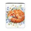 Animal Fox Book Sleeve with Zipper Front Pocket for Hardcover