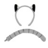 Animal Headbands for Kids Lemur Animal Cosplay Dress Up Headpiece with Tail