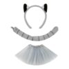 Animal Headbands for Kids Lemur Halloween Animal Costume Headwear with Tail