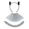 Animal Headbands Lemur Halloween Animal Costume Headwear with Tail