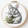Animal Rabbit Cross Stitch Kits for Beginners Adults,11 CT Patterns Dimensions Embroidery Kits Arts Craft Kits, Home Decor 13.7 x 13.7in,35x35cm（1 B