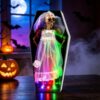 Animated Halloween Decorations Funny Dancing Skeleton Bride Groom In Coffin
