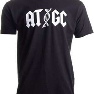 Ann Arbor T-shirt Co. ATGC | Funny Chemistry Chemist Biology Science Teacher for Men Women DNA T-Shirt-(Adult,S) Black