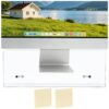 ANNASAMDO, Acrylic Monitor Memo Board Holder with 2 Pack Sticky Notes