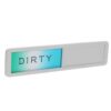 Anneome Dishwasher Clean Dirty Magnet Zinc Alloy Magnetic Sign for Refrigerator and Dishwasher Kitchen Organizer Teaching Household Responsibilities Silver