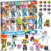 Annexfun 20 Pcs Magnetic Action Figures Playset, Magnetic Building Block City Toys with Magnetic Cubes, 360° Rotating Arms and Legs, Creative Play Set for Kids 6+, Birthday Gifts for Boys Girls