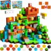 Annexfun Magnetic Blocks-100PCS Magnetic Building Cubes Blocks, STEM Montessori Sensory Toys for Toddlers Kids Boys Girls Ages 3 4 5 6 7 8 9 10 Christmas Birthday Gifts