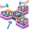 ANNKIE Whack Game Mole for Kids,Toys for 3 4 5 6 7+ Year Old Girls Boys,Pounding Game for Toddlers,Interactive Educational Toys with 3 Modes & 2 Hammers,Gifts for 3-12 Year Old Boys Girls Toddlers