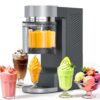 Antarctic Star 2-in-1 Ice Cream Maker & Slushie Machine, 40oz No Ice Needed Soft Serve Ice Cream Machine, 8 Presets Frozen Drink Machine with Auto-Clean, Margarita & Snow Cone Machine