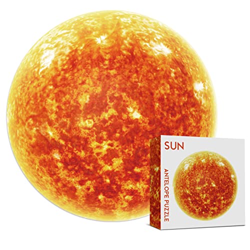 Antelope - 1000 Piece Puzzle for Adults, Space Sun Jigsaw Puzzles 1000 Pieces, Telescope Planet Close-up Round Puzzle, High Resolution, Matte Finish, No Dust Space Puzzle