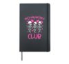 Anti-Valentines Club Funny Skeletons Dancing Hardcover Journal, Black