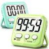 Antonki 2 Pack Digital Timer for Kids Classroom Kitchen Timers for Cooking