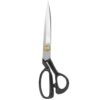 Anu Limen 1-Pack Fabric Scissors, 11.22/12.01 Inch Tailor Shears with Adjustable Rivet, Black Sewing Scissors for Fabric and Leather(11inch)