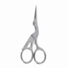 Anu Limen 3.7in Stainless Steel Crane Scissors, Retro Portable Thread Cutter Snips for Embroidery Sewing Crafts and Tea Ceremony(Silver)