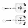 Anu Limen Mini Golf Stroke Counter, 2-Digit ABS Scorekeeper with Dial Reset and Lanyard, 1-99 Portable Shots and Putt Counter, Outdoor Golf Game Scoring Tool (White-Black, 2Pcs)