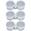 Anu Limen Oil Painting Palette Cups, Double Stainless Steel Mixing Cups with Lids, 3 PCS, 2.77 Fluid Ounce,for Oil Painting Color Mixing