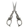 Anu Limen Vintage European Style Embroidery Scissors, Stainless Steel 4.72 in Small Detail Shears for Sewing, Needlework and Crafts(Grey)