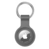 Anybase - Case for Airtag, Ultralight Silicone Case for Air Tags with Anti-Lost Keychain Ring Accessories Dark Grey