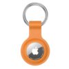 Anybase - Case for Airtag, Ultralight Silicone Case for Air Tags with Anti-Lost Keychain Ring Accessories Brown