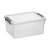 Anywish 17QT Stackable Storage Bins with Lids - Clear Plastic Organizer Box for Toys, Craft, Closet, and Home (1 Pack)