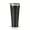 AOEMOE Insulated Tumbler, 32oz Water Cup, Travel Coffee Tumbler with Lid, Cup Holder Friendly Travel Coffee Mug (Black)