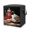 AOPYTRBD Christmas Tea Time Storage Bags Moving Bags Storage Bins