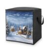 AOPYTRBD Christmas Winter Happy Scene Storage Bags Moving Bags Storage Bins