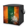 AOPYTRBD Orange And Green Pattern Storage Bags Moving Bags Storage Bins