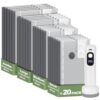 AOURESI 20 Pack Vacuum Storage Bags with Rechargeable Electric Air Pump