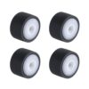APGLSXY 4pcs Bearing Wheel Casettes Tape Belt Pulley Pinch Roller for DVDs Recorder Tape Recorder Pinch Roller Rubber Pulley Set