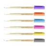 APGLSXY 6Pcs Fluorescent Paint Pen 1mm Fine Tip Shimmering Drawing Pen for Sketching Journaling Note Taking Highlighting Text Transportable Fluorescent Markers