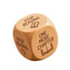 APGLSXY Engraved Reading Prompt Dices Wooden Reader Roller for Book Lovers, Rounded Dices Decor with Wood Look for Desks and Shelves Reader Roll Wooden Reading Prompt Book Lover Desk Decor Bookshelf