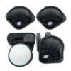 APGLSXY Luggage Caster Replacement Pair with Multi Hole Mounting Plate, 2.36in Spinner Wheel Assemblies for Suitcase Wheel Repair Use At Home