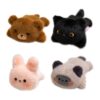 APGLSXY Refrigerator Magnet Set, 4 Animal Decor Pieces for Locker Styling, Cabinet Accent, and Everyday Metal Display At Home Plush Animal Magnet Set Refrigerator Decor Locker