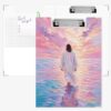 APJYM Pastel Christian Clipboard with Storage for Office Desk 12.6x9.3in