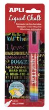 Apli 12 Erasable Chalk Markers Pastel Blue 1 unidad pink