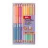APLI Kids 20084 – Two-Tone Pastel Coloured Pencils 12 Double Tip Pencils (24 Colours) – Ergonomic Triangular Design – 3 mm Lead – Superior Quality for Drawing and Art