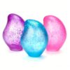 APLIST Fidget Toys Squishy Drop: 3 Pack Sensory Squeeze Toy with Glitter, High Density Super Solid Malt Sugar Filled, Stress Anxiety Relief Item for Kids Adults, Quiet Fidget Ice Drop